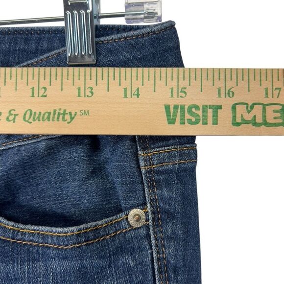 AEO sz 4 y2k style low rise Artist Distressed Bootcut Denim Jeans - Picture 8 of 11